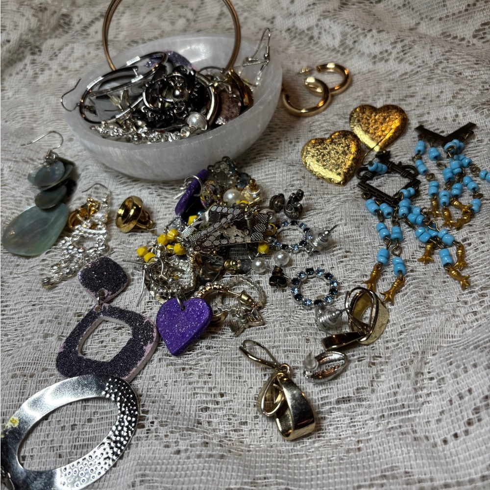 Chic Gold and Silver Women's Earrings